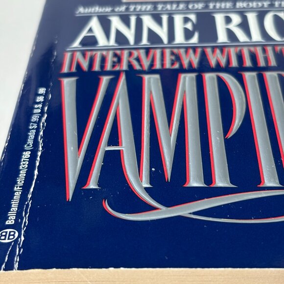 📚3/20$ Interview with the Vampire by Anne Rice - Vintage 1993 Edition - - Picture 6 of 7